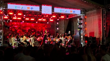 Marina Elali e Orquestra Aldo Parisot no II Circuito Sabores da Serra, Cerro Corá/RN